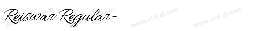 Reiswar Regular字体转换